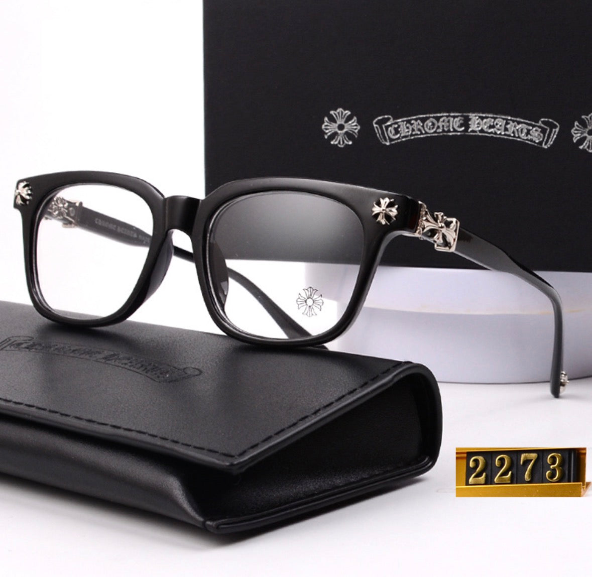 chrome glasses